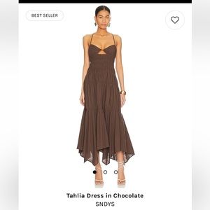 Revolve tiered brown dress